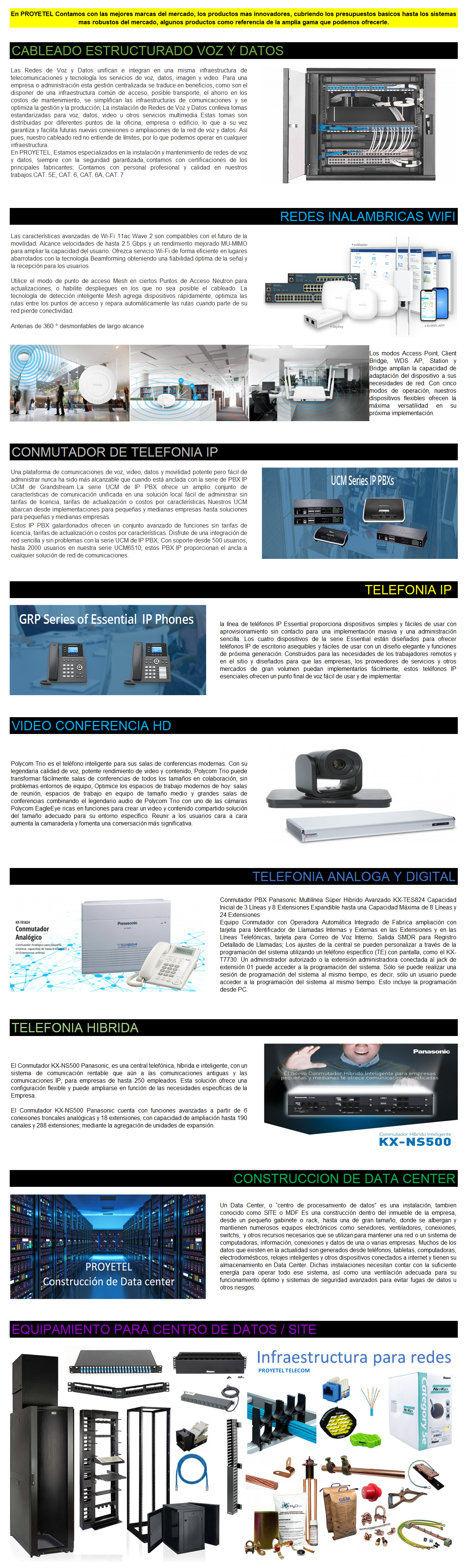 PROYETEL Integración Télécom