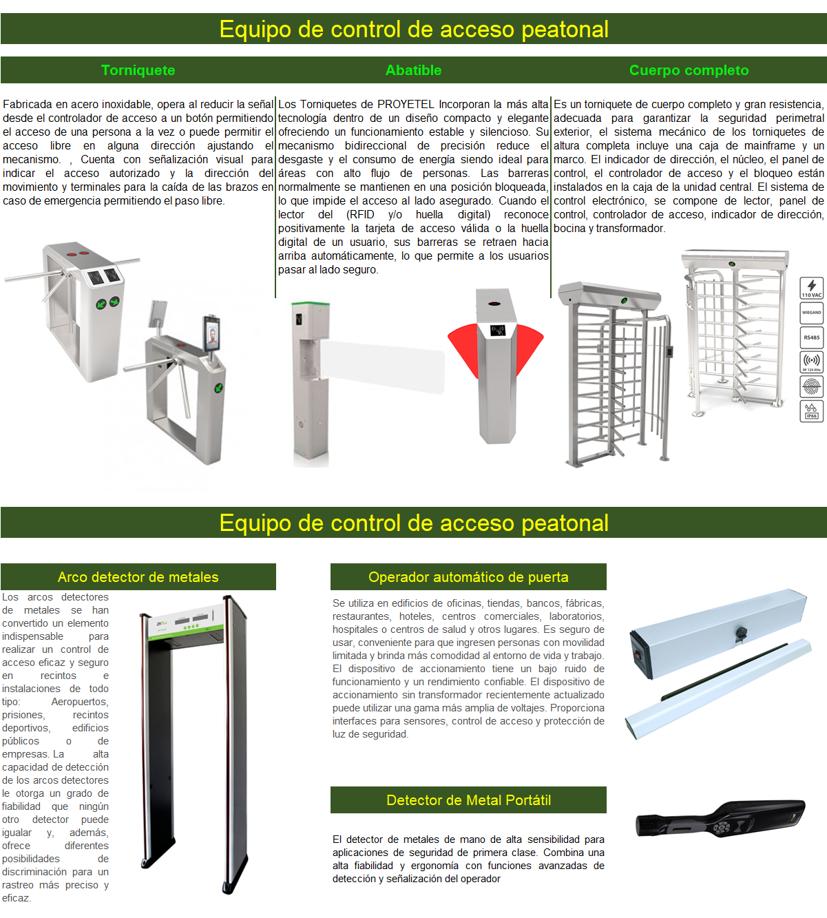 PROYETEL Torniquetes